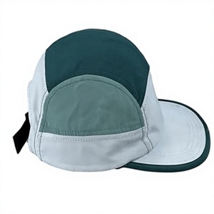 Gorra de Béisbol Unisex de 5 Paneles, Tejido de Malla Transpirable e Impermeable, Ajustable con Cierre a Presión, Diseño de Bloques de Color, para Uso Casual al Aire Libre - Product Image 1