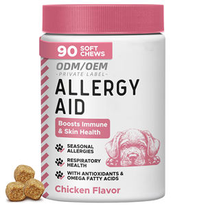 Suplemento Masticable para <span class=keywords><strong>Alergias</strong></span> en Perros OEM/ODM, Ácidos Grasos Omega-3, Apoyo para la Piel con Picazón, Salud Respiratoria, <span class=keywords><strong>Alergias</strong></span> Estacionales/Alimentarias - Product Image 1