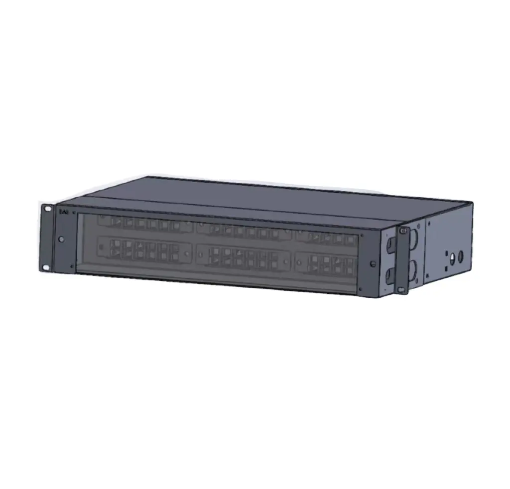 FHD 2U Max.144 fiber CRS laminati a freddo acciaio copertura completa Rack montato Patch pannello-6 cassette