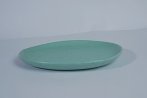 Juego de Platos de Cerámica Esmaltada de Color Verde Redondo, Vajilla de Porcelana para Restaurante, Vajilla para la Mesa - Product Image 5