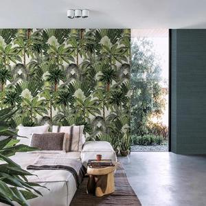 Carta da Parati Murale <span class=keywords><strong>3D</strong></span> di Alta Qualità <span class=keywords><strong>in</strong></span> Stile Moderno Foresta Tropicale per Camera da Letto e Sfondo Divano - Product Image 6