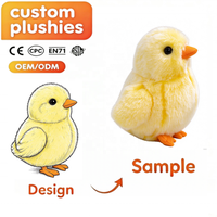 Peluche Poussin Jaune Personnalisée, Jouet en Peluche Doux, Animal en Peluche Poulet Bébé, Vente en Gros OEM ODM, Logo Personnalisé pour Cadeaux et Décoration pour Enfants
