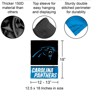 شعار كارولينا بانثرز للبيع بالجملة جديد وأرخص سعر عالي الجودة شعار علم الحديقة المخصص - Product Image 3