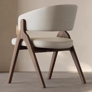 Silla de Comedor Moderna Tapizada en Madera Maciza, Sillón Ergonómico de Ocio para el Hogar, Restaurante, Hotel - Product Image 4