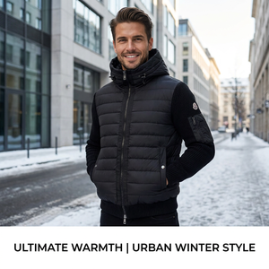 Vestes pour hommes Manteaux à <span class=keywords><strong>capuche</strong></span> pour hommes Mode hivernale personnalisée Manteaux pour hommes Vestes en peluche Manteaux gonflés Vestes en duvet pour hommes - Product Image 4