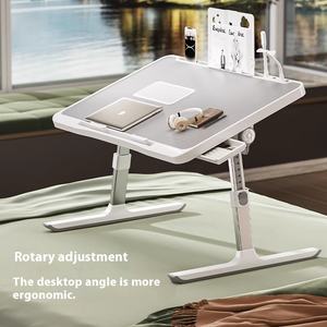 현대 기숙사 간단한 접는 학생 쓰기 학습 홈 사무실 침실 침대 컴퓨터 노트북 작은 학습 테이블 게으른 책상 - Product Image 3