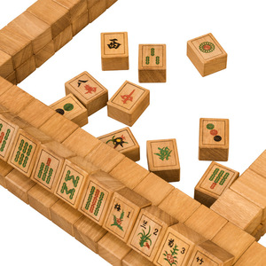 Golden Sandalwood American Mahjong Set, Real Stock <b>Photos</b>, Fast Shipping - Product Image 5