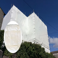Toile blanche Matériau de construction ignifuge Bâche enduite de PVC Protection UV Bâches laminées Couverture de toit Tissu d'auvent imperméable