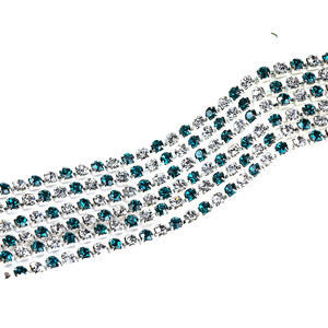 Chaîne de strass 2,5 mm colorée à griffes pour coque de téléphone, accessoires pour cheveux, décoration de vêtements, fournitures de fabrication de bijoux DIY - Product Image 5