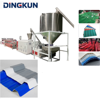 Ligne d'extrusion de tôles de toiture ondulées en PVC/UPVC, machine de fabrication de tuiles de toiture ondulées avec certification CE