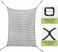 Ropecube - Filet d'escalade pour enfants, pont de sécurité pour aire de jeux, pont de transport, intérieur/extérieur, cabane dans les arbres, entraînement aux obstacles, jeu et balançoires amusantes