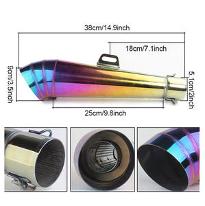 GY6 CG150 CB400 Cafe Racer <span class=keywords><strong>tubo</strong></span> <span class=keywords><strong>de</strong></span> <span class=keywords><strong>altavoz</strong></span> <span class=keywords><strong>de</strong></span> acero inoxidable UTV/ ATV/bicicleta <span class=keywords><strong>de</strong></span> Calle/<span class=keywords><strong>tubo</strong></span> silenciador <span class=keywords><strong>de</strong></span> <span class=keywords><strong>escape</strong></span> <span class=keywords><strong>de</strong></span> motocicleta todoterreno - Product Image 4