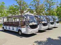 Autobús Turístico Eléctrico de 14 Plazas con Techo Abierto y Batería de 72V para Parques de Atracciones