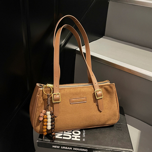 Phụ Nữ Của Phụ Nữ Retro Da Lộn PU Vai Túi Thời Trang Cầm Tay <span class=keywords><strong>Tote</strong></span> Nhỏ Giản Dị Ví Công Suất Lớn Polyester Lót Hai Dây Đeo - Product Image 4