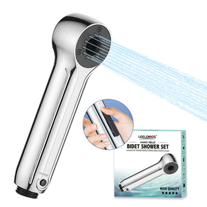 Ningbo Factory New Design <strong>Chromed</strong> ABS Plastic Muslim Toilet Shattaf Hand Shower <strong>Bidet</strong> <strong>Sprayer</strong> with Sticker Holder - Product Image 1