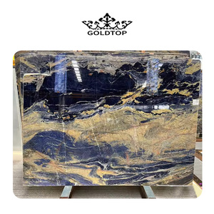 GOLDTOP OEM/ODM lujo piedra Natural Brasil azul granito losa Azul Bahía para azulejo encimera de cocina - Product Image 3