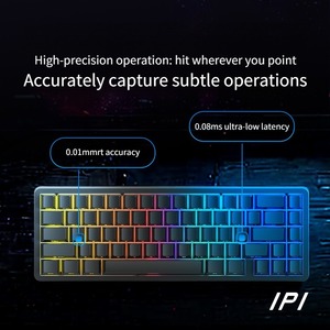 <span class=keywords><strong>IPI</strong></span> RAIN65 Pro interruttore magnetico tastiera alluminio RT0.01MM 8KHz Trigger rapido a bassa latenza tastiera da gioco cablata RGB retroilluminazione - Product Image 5