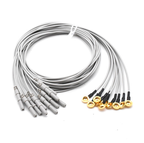 DIN 1.5 mm Gold Plated EEG Cable with EEG Cup Electrode for Enhanced ...