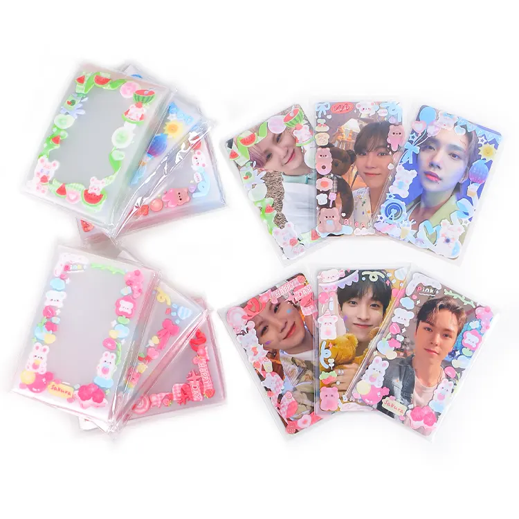 Kpop Photocard Sleeves pc card sleeve Decorated Card Sleeves