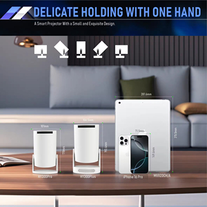 Hy300Pro + Kích Thước Nhỏ Máy Chiếu Thông Minh Android 11.0 Kép Wifi 2.4G/5G Dễ Dàng Sử Dụng Laser Pico Không Dây LCD Máy Chiếu - Product Image 4