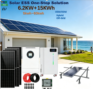 Gran Oferta 2026: Kit de Respaldo Residencial Inteligente con WiFi, Solar Híbrido para el Hogar de 6.2KW y 15KWh - Product Image 1