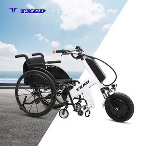 Nuevo Diseño de Bicicleta Multifuncional para Silla de Ruedas, 48V 500W 499.2Ah, Marco de Acero de 14 Pulgadas, Motor en el Buje Delantero, Batería de Litio, Remolque para Silla de Ruedas - Product Image 1