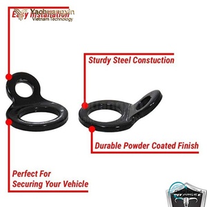 Gancho de Anclaje para Remolque, Negro, de Cobre y Zinc, con Anillo en O, para Camión, Coche, en Caja, Ideal para Taller o Garaje - Product Image 4