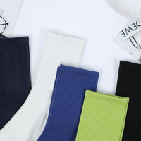 Chaussettes unisexes chaudes bleu royal personnalisées en jacquard personnalisé avec logo de marque Chaussettes hip-hop amusantes respirantes en coton avec motifs vintage