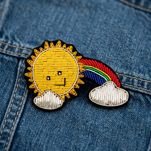 ดีไซน์เมฆป้ายปักผ้าไหม - Product Image 3