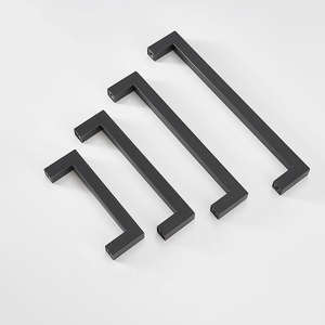 Tirador Cuadrado Moderno de Acero Inoxidable Pulido Satinado para Cajones de Muebles, Armarios, Dormitorios, Baños y Cocinas, Fácil Instalación - Product Image 3
