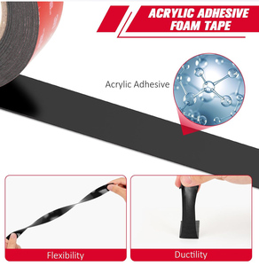 Nastro <span class=keywords><strong>Biadesivo</strong></span> Originale <span class=keywords><strong>3M</strong></span> VHB 5952, <span class=keywords><strong>Rotolo</strong></span> 1in X 36yd, Nastro VHB <span class=keywords><strong>3M</strong></span> 5952 Nero, Spessore 1,1mm per Montaggio ad Alta Resistenza - Product Image 5