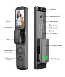 Tuya Smart Lock nouveau modèle numérique empreinte digitale mot de passe carte clé déverrouiller WiFi connectivité reconnaissance faciale sonnette pour Smart - Product Image 6