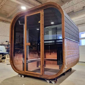 ลูกบาศก์จากุซซี่ขนาด3-6คนซาวน่ากลางแจ้งสำหรับสถานที่ในฤดูหนาว - Product Image 1