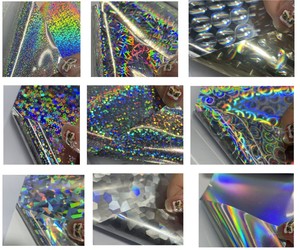 Lámina de Adhesivos Holográficos 3T, Película Holográfica de PET Personalizada, Película Holográfica Dorada Transparente, Impermeable e Imprimible de PVC - Product Image 2