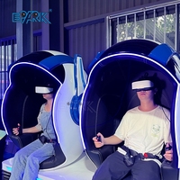 Simulador de Montaña Rusa de Realidad Virtual 9D de Alta Calidad y Gran Venta, con 2 Asientos, para Parques Temáticos de Realidad Virtual