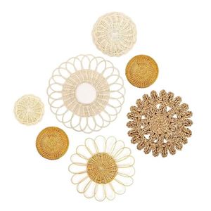 Décorations murales rondes tissées Boho décoration miroir macramé pour salle à manger décor rustique <span class=keywords><strong>cuisine</strong></span> maison à la mode Article - Product Image 5
