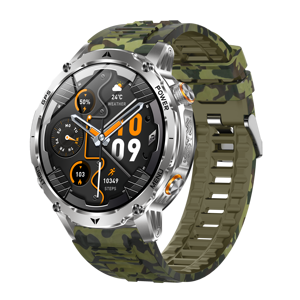 Direct Factory AK102 Rugged Outdoor Smartwatch GPS Track <b>Compass</b> BT Call 1100mAh Battery 1.7" HD Screen Men Sport <b>Watch</b> - Product Image 2