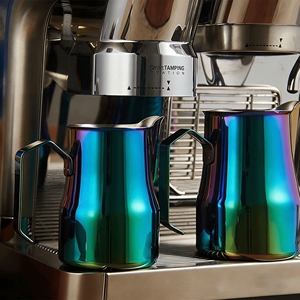 Brocche per Latte Art in Acciaio Inox 304 |   Brocche Professionali per Montare il Latte con Beccuccio per <span class=keywords><strong>Espresso</strong></span> |   Accessori e Strumenti per Bar Caffè - Product Image 1