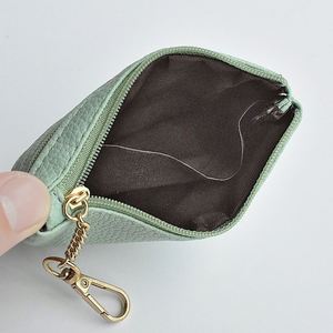 Wholesale Women PU Leather Coin Purse Mini Lychee Pattern Wallet with Keychain Zipper Small Change Pouch Card Holder for <b>Ladies</b> - Product Image 4