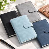 Carnet de notes d'affaires en gros de haute qualité, en tissu PU, avec boucle magnétique, reliure cousue, personnalisable pour entreprises, couverture rigide, 100 feuilles, source directe