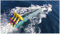 Bateau banane gonflable en PVC gonflable en gros personnalisé pour gibier aquatique