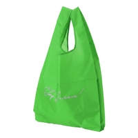 Sac de courses pliable et réutilisable en RPET, taille moyenne, ouverture supérieure, avec logo personnalisé, écologique, en polyester recyclé