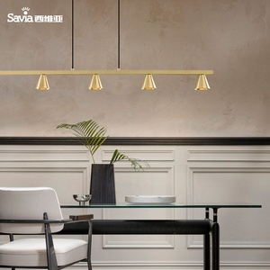 Savia Moderne En Laiton Massif Doré Lustre Pendentif Lumière avec 5 Lampe de Plafond Led <span class=keywords><strong>Suspension</strong></span> Suspendue Pour La <span class=keywords><strong>Cuisine</strong></span> - Product Image 6