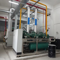 Chambre froide industrielle commerciale à congélation rapide avec compresseur à vis pour la transformation des aliments surgelés