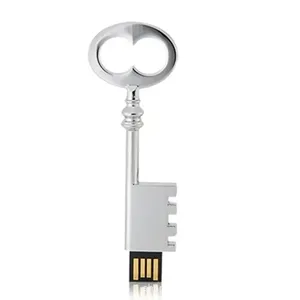 Dernière clé en métal clé USB 2.0 64GB 32GB or argent clé USB 16GB 8GB clé USB vintage <span class=keywords><strong>4GB</strong></span> 2GB 1GB clé USB cadeau - Product Image 4