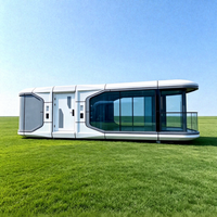 Nouvelle Capsule Spatiale Futuriste Ninenos : Maison Conteneur Carrée Moderne, Unité Mobile Respirante pour Bar Extérieur, Café de Loisirs, Parc - Garantie 1 An
