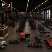 MRD Fitness Equipment propose des équipements d'exercice aérobie/anaérobie de 200 à 300 m² en acier, personnalisables et emballés.