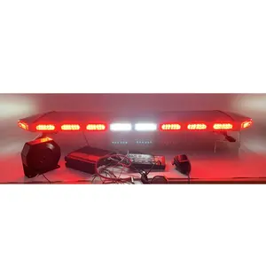 救急車レッカー車用48インチ高輝度赤白緊急車両ストロボライト車のルーフトップLEDライトバー