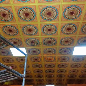 Plafonds de temple en aluminium avec design de plafond de temple en relief 3D - Product Image 4