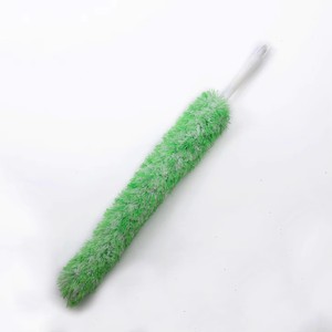 Accessoires de nettoyage pratique fabrication professionnelle <span class=keywords><strong>pas</strong></span> <span class=keywords><strong>cher</strong></span> ménage nettoyage vert doux microfibre plumeau avec manche court - Product Image 1